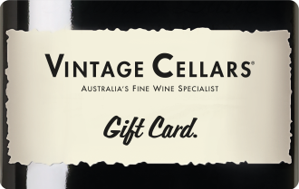 Cream wine label on black back ground, can only be used in Vintage Cellars